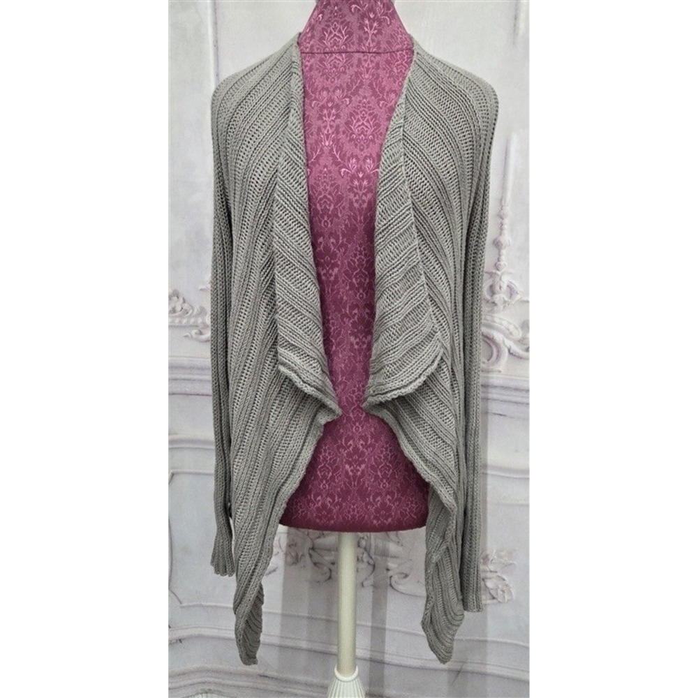 PO Eileen Fisher XS Shawl Collar Brown Cardigan Sweater 132022